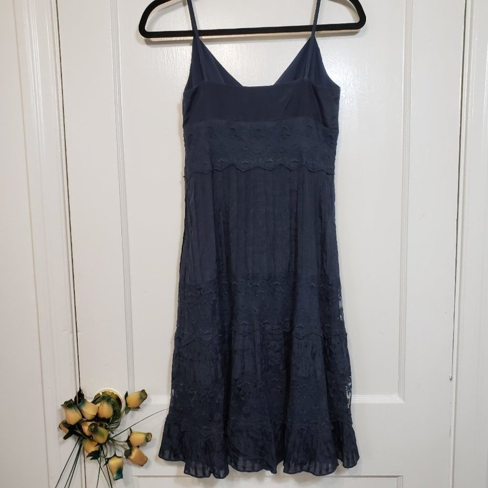 Ann Taylor Petites lace tiered halter dress Sz. 0P - Picture 7 of 12